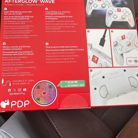 Afterglow Wave Wireless Controller for Nintendo Switch - White - Picture 2 of 5